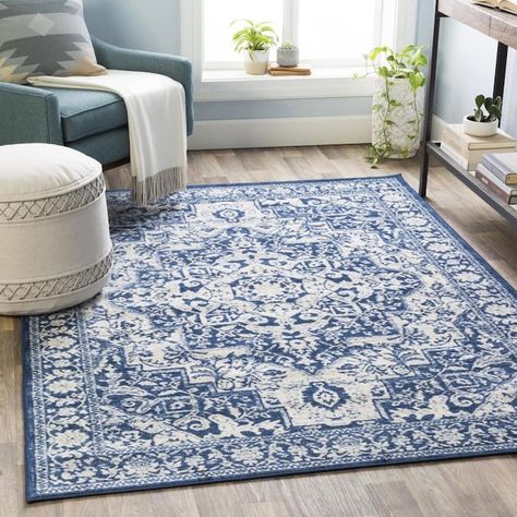 Updated Traditional, Cream Area Rug, Up House, Rug Direct, Area Rug Sizes, Navy Rug, Traditional Area Rugs, Beige Area Rugs, Online Home Decor Stores