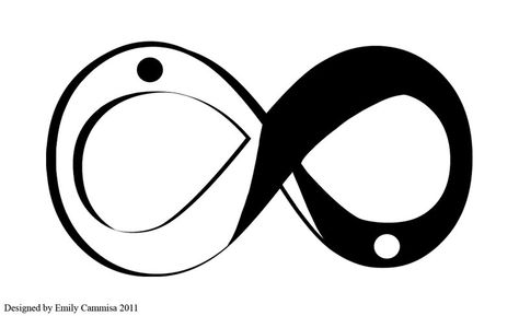 Yinfinity Design by *Otaku-no-Bijutsu on deviantART Ying Yang Art, Infinity Symbol Design, Ying Yang Tattoo, Spartan Tattoo, Yin Yang Art, Yin Yang Tattoos, Tattoo Lettering Fonts, Spiritual Artwork, 3d Tattoo