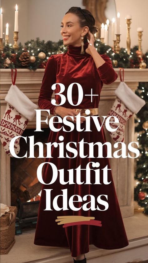 What to Wear This Holiday Season: Festive Christmas Outfit Ideas Eclectic Christmas Outfit, Outfit For Christmas Photoshoot, Easy Holiday Outfits, Christmas Outfit Ideas For Women Over 50, Simple Christmas Outfits For Women, Western Holiday Outfit, Christmas Outfit Women Party, Christmas Day Outfit Women, Boho Christmas Outfit