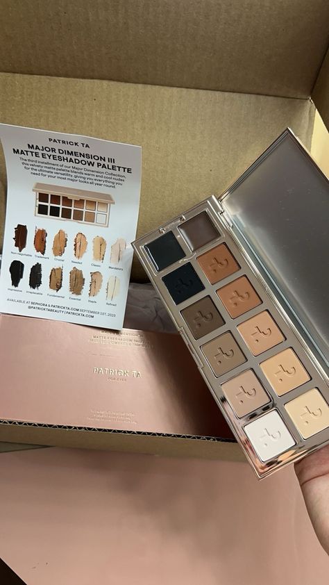 Patrick Ta Eyeshadow Palette, Patrick Ta Eyeshadow, Patrick Ta, Makeup List, Makeup Items, Black Pink Dance Practice, Healthy Skin Care, Kylie Cosmetics, Makeup Brands