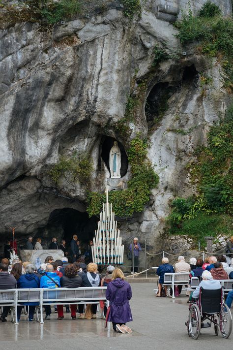 5 Beautiful Reasons to Love the Miraculous Devotion to Our Lady of Lourdes | ChurchPOP St Bernadette Soubirous, Marian Shrines, Lourdes France, Catholic Beliefs, Our Lady Of Lourdes, Lady Of Lourdes, Immaculate Conception, Blessed Mother Mary, Catholic Quotes