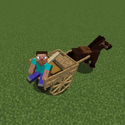 Download Astikoor  Mod 1.13/1.12.2/1.11.2 - A mod that adds horse carts to Minecraft.... Minecraft Horse, Minecraft Modpacks, Minecraft Rp, Mods For Minecraft, Horse Cart, All Minecraft, Best Mods, Minecraft 1, Minecraft Mods