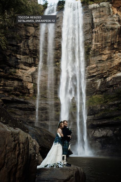 Toccoa Falls Wedding, Toccoa Falls, Waterfall Wedding, Autumn Weekend, Elopement Ceremony, Breathtaking Wedding, Wedding People, Bridal Suite, Evening Wedding