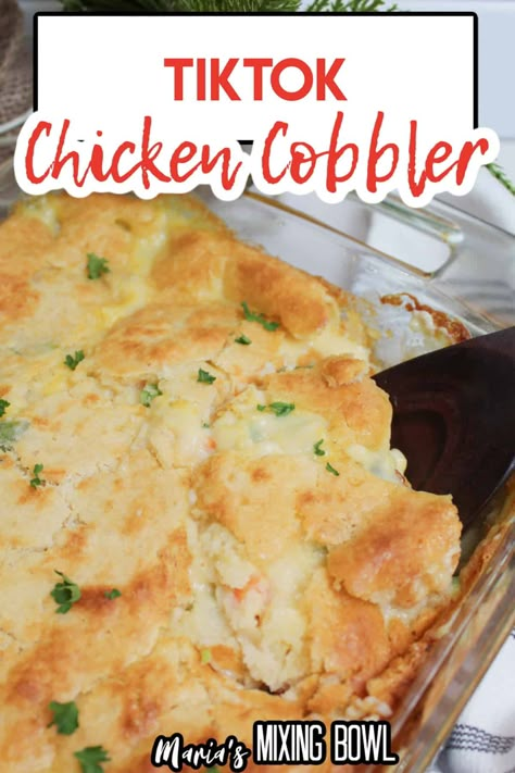 Chicken Pie With Biscuits On Top, Tic Tok Chicken Cobbler, Bisquick Recipes Chicken, Chicken Cobbler Barefoot Neighbor, Chicken Recipes With Cooked Chicken, South Your Mouth Recipes Chicken, Chicken Cobbler With Bisquick, Bisquick Chicken Casserole, Chicken Bisquick Recipes