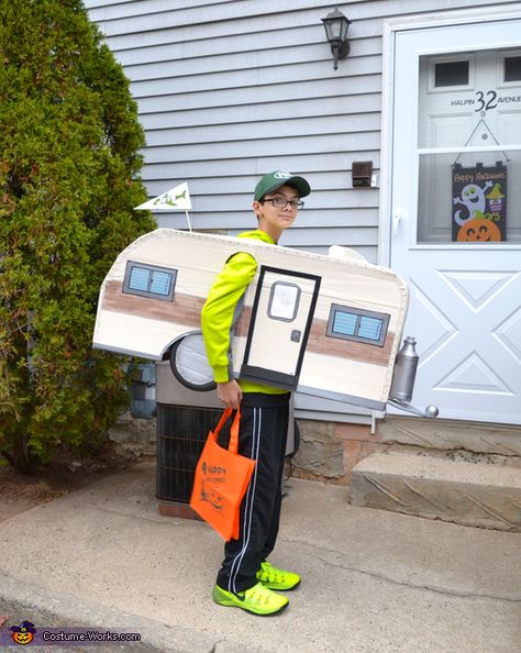 RV - Halloween Costume Contest via @costume_works Camper Costume Ideas, Camping Costume Ideas, Camper Halloween Costume, Camping Halloween Costumes, Camper Costume, Ice Cream Costume Kids, Camping Costume, Rv Halloween, Joey Birthday