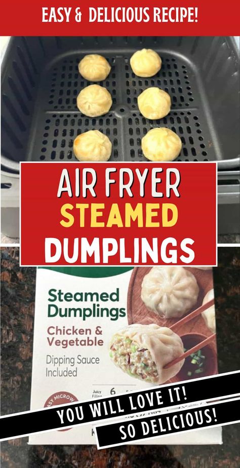 Make frozen Bibigo steamed dumplings effortlessly in your air fryer! Follow our simple recipe for deliciously crispy, golden dumplings ready in minutes. Dumplings In Air Fryer, Golden Dumplings, Dumplings Air Fryer, Vegetable Dipping Sauce, Stuffed Dumplings, Frozen Potstickers, Steam Buns Recipe, Frozen Pierogies, Recipe Air Fryer