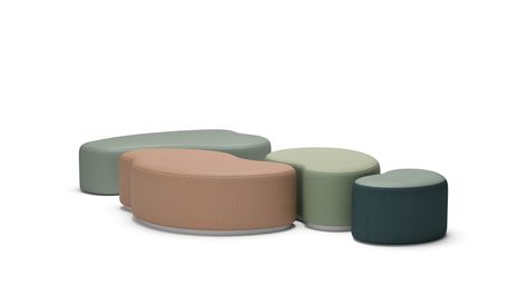 OFS - Noé - Bench/ottoman - Product Stone Circles, Design Career, Bench Ottoman, Waiting Rooms, Senior Living, Organic Shapes, Interior Spaces, Drawing Inspiration, Modern Interior