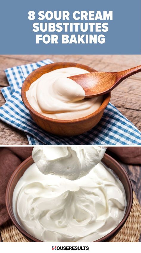 If you have the luxury of time, you can attempt making some of these sour cream substitutes at home. Substitute For Sour Cream Cooking, Sour Cream Substitute For Tacos, Sour Cream Substitute For Baking, Home Made Sour Cream, Substitute For Sour Cream, Sour Cream Alternative, Healthy Sour Cream, Sour Cream Uses, Egg Substitute In Baking