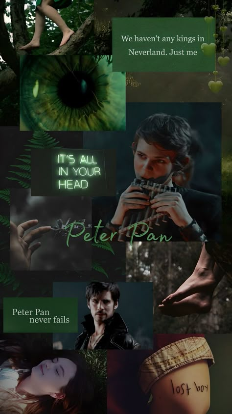 Collage Green Aesthetic, Pan Once Upon A Time, Jeremy Sumpter Peter Pan, Neverland Aesthetic, Petar Pan, Peter Pan Imagines, Peter Pan Wallpaper, Peter Pan 2003, Lost Boys Peter Pan