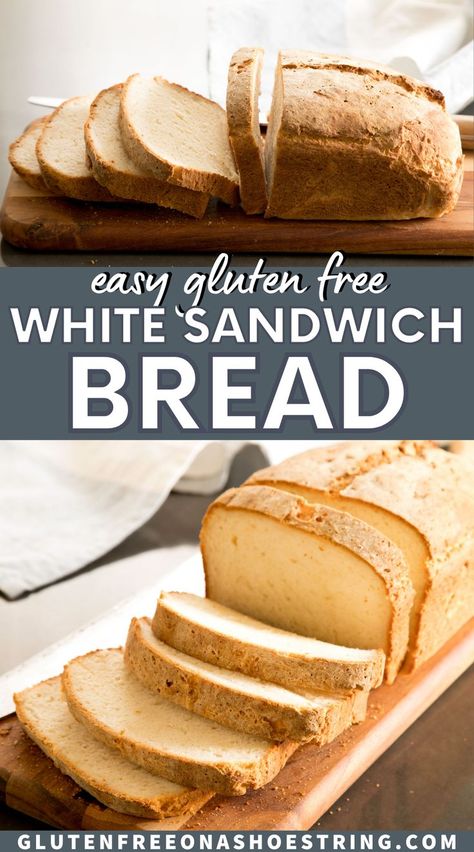 Put BLTs, PB&J, and grilled cheese back on the menu because this gluten free white sandwich bread delivers big on taste and texture. Try this easy gluten free bread recipe today! This soft and tender bread bends and squishes and tastes like the “real thing”, and it has a lovely bakery-style crust to boot. #glutenfreelunch #allergyfriendlyrecipes Gluten Free Sandwich, Gluten Free Sandwich Bread, Gluten Free Sandwiches, Pain Sans Gluten, Sandwich Bread Recipes, Gluten Free Recipes Bread, Best Gluten Free, Oreo Dessert, Gluten Free Eating