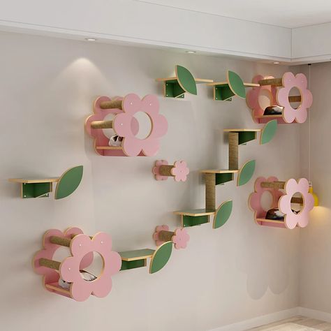 46.86US $ 50% OFF|Woodiness Flower Cat Tree Wall Mounted Climbing Frame Grab The Platform Nest Mounted Solid Wood Cat Scratch Wall Pet Supplies| |   - AliExpress Cat Tree Wall, Flower Cat Tree, Apartment Accessories, Cat Climbing Frame, Flower Cat, Cat Frame, Floating Bed, Cat Scratch, Wood Cat