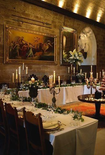 Beautiful Ideas For Castle Wedding ★ castle wedding reception decor borthwickcastle Castle Wedding Dress, Medieval Wedding Theme, Royal Wedding Themes, Wedding Castle, Candlelit Wedding, Castle Decor, Castle Wedding Venue, Wedding Decoration Ideas, Medieval Wedding