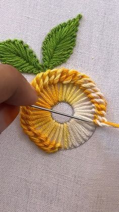 123 Cross Stitch, Ribbon Embroidery Tutorial, Embroidery Lessons, Needle Crafts, Hand Embroidery Kit, Embroidery Stitches Tutorial, Embroidery Videos, Embroidery Hoop Art, Embroidery Kit