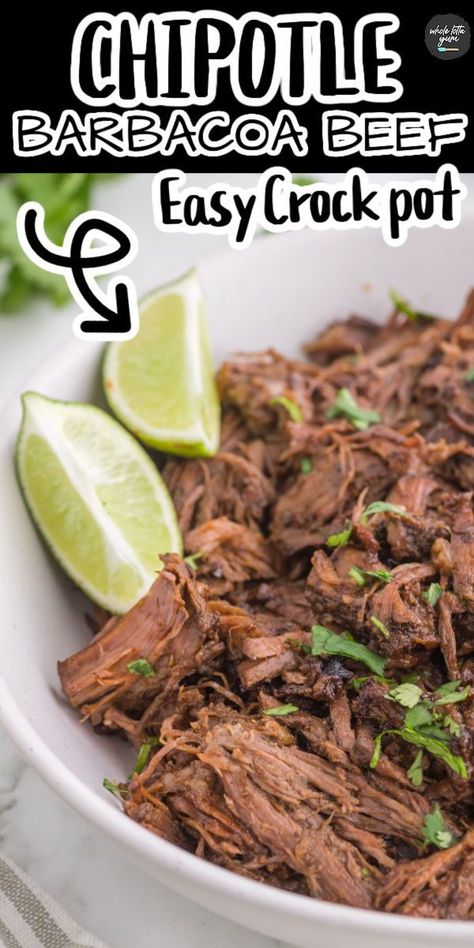 Whip Up the Best Slow Cooker Beef Barbacoa for Mexican Bowls! Barbacoa Crock Pot Mexican Authentic, Crock Pot Barbacoa, Barbacoa Crock Pot, Mexican Barbacoa, Slow Cooker Beef Barbacoa, Diy Chipotle, Mexican Bowls, Chipotle Barbacoa, Beef Barbacoa Slow Cooker