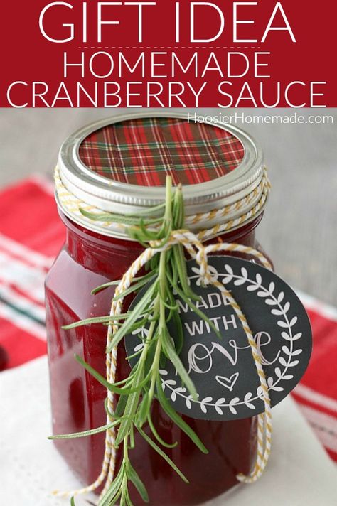 Gifts From The Kitchen, Homemade Cranberry Sauce, Creative Circle, Cranberry Sauce Homemade, Ribbon Decorations, Gifts For Teen Boys, Homemade Holiday, Xmas Food, Winter Recipes