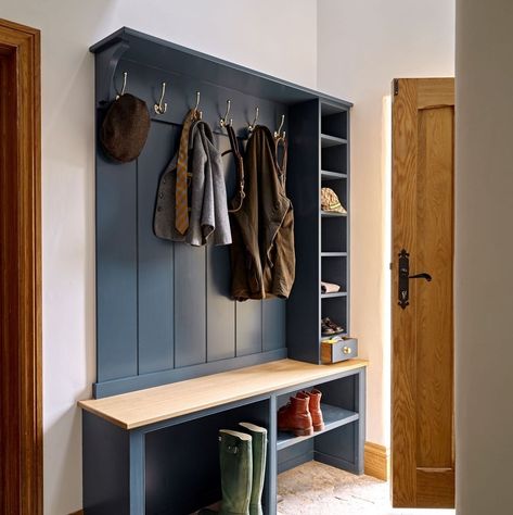 The Secret Drawer: Interiors | Good morning! We've had some amazing snowy scenes in Yorkshire over the weekend- felt almost alpine on our Saturday walk ❄️Normal service… | Instagram Boot Room Shelving, Boot Room Entryway, Tongue And Groove Panelling Boot Room, Boot Area Entrance, Boot Room Seating Ideas, Scandi Bootroom, Furniture For Entrance Hall, Narrow Boot Room Ideas, Understairs Boot Room