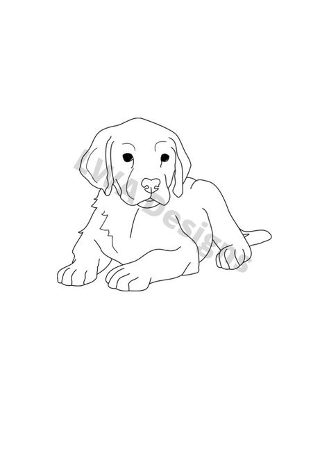 Labrador Drawing Simple, Labrador Drawing, Dog Drawing Simple, Labrador Mom, Expressions Of Sympathy, Drawing Simple, Lab Puppies, Labrador Puppy, Font Pairing