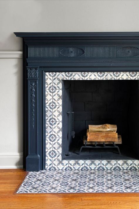 Stone Tile Fireplace, Empty Fireplace Ideas, Fireplace Tile Ideas, Victorian Fireplace Tiles, Edwardian Fireplace, Home Ideas Kitchen, Fireplace Tile Surround, Victorian Fireplace, Home Decor Aesthetic