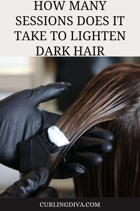 How many sessions does it take to lighten dark hair Lightening Dark Brown Hair, Lightening Black Hair, Black To Blonde Hair Process, Bleach Dark Hair, Lighten Dark Hair, Bleaching Dark Hair, Bleaching Black Hair, Lightening Dark Hair, Black To Blonde Hair