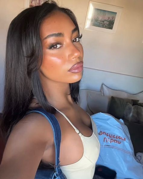 Light Makeup Looks, Casual Makeup, Brown Skin Makeup, Cute Makeup Looks, Penteado Cabelo Curto, Make Up Inspo, Glowy Makeup, Baddie Makeup, Makeup For Black Women