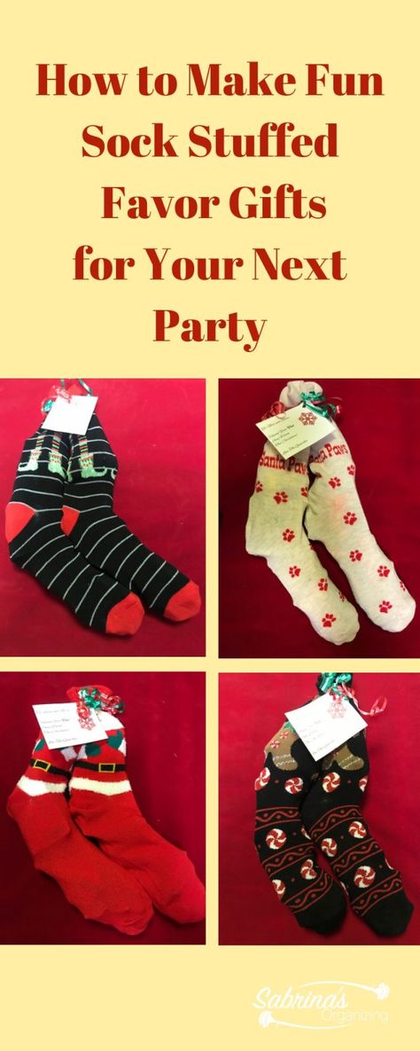 Sock Stocking Gift Ideas, Gifts To Put In Christmas Socks, Sock Stuffing Ideas Christmas, Christmas Sock Party Ideas, Christmas Socks Exchange Ideas, Gift Wrapping Ideas For Socks, Stuffed Socks Gift Exchange Ideas, Fill A Sock Gift Exchange Ideas, Fill Christmas Socks Gift Ideas