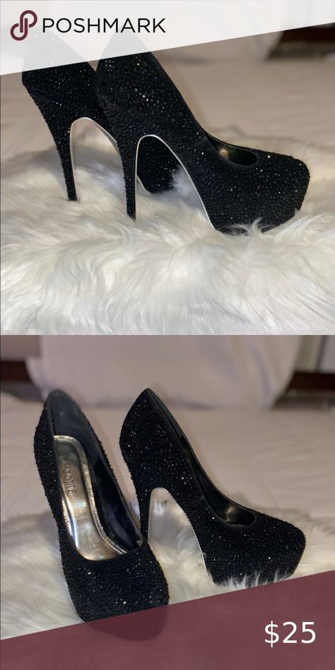 Gently used sparkly black Heels 🖤 Black Glittery Heels, Glittery Heels, Black Sparkly Heels, Black Glitter Heels, Bling Heels, Sparkle Heels, Glitter Heels, Glitter Diy, Black Sparkle