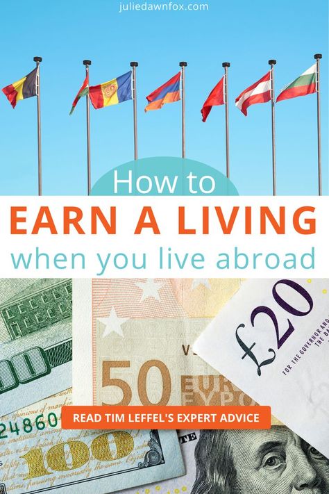 Thinking of moving abroad? If so, you may be wondering how to earn money while living in a foreign country. This guest post by Tim Leffel, author of "A Better Life for Half the Price: How to thrive on less money in the cheapest places to live", takes you through all you need to know about earning money when you live abroad. Find out how to finance your expat life. #moveabroad #livingabroad #expat #expatlife Moving Countries, Cheapest Places To Live, Live Abroad, Moving Abroad, Life Abroad, Places To Live, Move Abroad, How To Earn Money, Expat Life