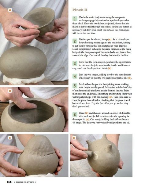 Pinch pot technique Pottery Techniques, Hand Building pottery, ceramics tutorials, step by step #potterytchniques #ceramics #clay #clayart Clay Cookware, Pinch Pottery, Clay Pinch Pots, Pottery Pinch Pot, Ceramic Pinch Pots, Pinch Pot, Slab Pottery, Ceramic Techniques, Hand Built Pottery