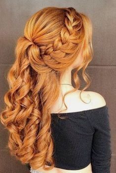 Prom Hair Down, Long Red Hair, Wedding Hair Inspiration, Long Red, Wedding Hair And Makeup, Ginger Hair, Aesthetic Hair, Gorgeous Hair, Hair Designs