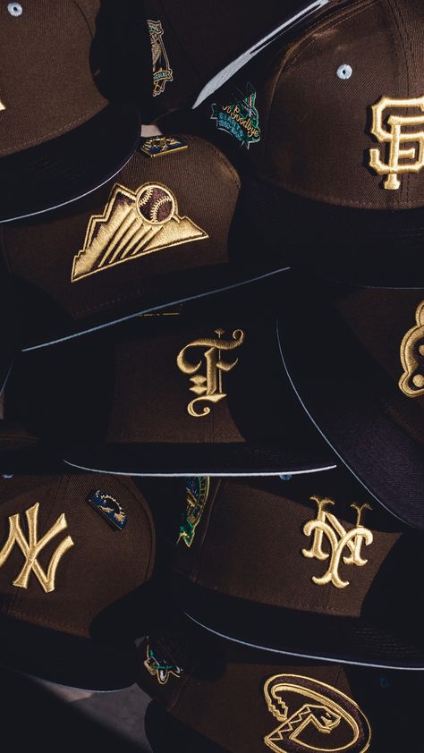 New Era Wallpapers, Hat Outfit Men, Adidas Iphone Wallpaper, Baseball Lifestyle, Custom Fitted Hats, Swag Hats, Dope Hats, Hat Aesthetic, Nfl Hats