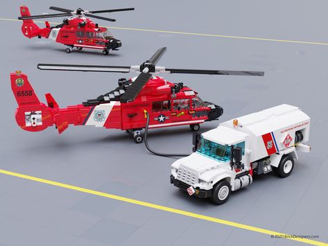 Tanker Truck | All these helicopters... needed something to … | Flickr Lego Fire Trucks, Lego Police Truck, Lego City Truck, Lego City Fire Truck, Lego Police Station, Lego Aircraft, Lego Helicopter, Lego Plane, Lego Fire