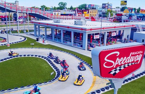 Clifton Hill Niagara Falls, Car Exhibition, Go Kart Tracks, Sport Center, Clifton Hill, Note Taking Tips, Go Kart Racing, Airport Design, Niagara Falls Canada