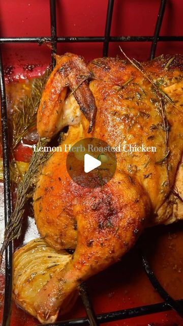 @jennzeatz_ on Instagram: "Lemon and Herb Roasted Chicken 🐓🍋 Perfect for a friendsgiving potluck or family thanksgiving dinner. 🫶🏻🤤 #roastedchicken #thanksgivingdinner #friendsgivingdinner #roastchicken Recipe🐓🍋✨. Ingredients ✨ 1. Whole chicken 2. Fresh Rosemary 3. Fresh Thyme 4. Garlic 5. Butter 6. Lemons 7. Onions 8. Celery 9. Cooking oil- I use avocado oil 10. Chicken stock Seasonings ✨ Adobo, chicken bouillon, garlic powder, onion powder, paprika, lemon pepper. Cooking time 2 hours-2:30 hours at 350 degrees. Steps✨ 1. Clean your chicken, and take the lose organs out, cut and remove the spine. 2. Clean your chicken with salt and lemon juice and let it sit for 10-15 minutes. Rinse until water is clear. 3. Pat chicken dry. 4. For your compound butter, you want your butt Friendsgiving Potluck, Chicken Bouillon, Friendsgiving Dinner, Herb Roasted Chicken, Adobo Chicken, Compound Butter, Chicken Dinners, Family Thanksgiving, Recipe Ingredients