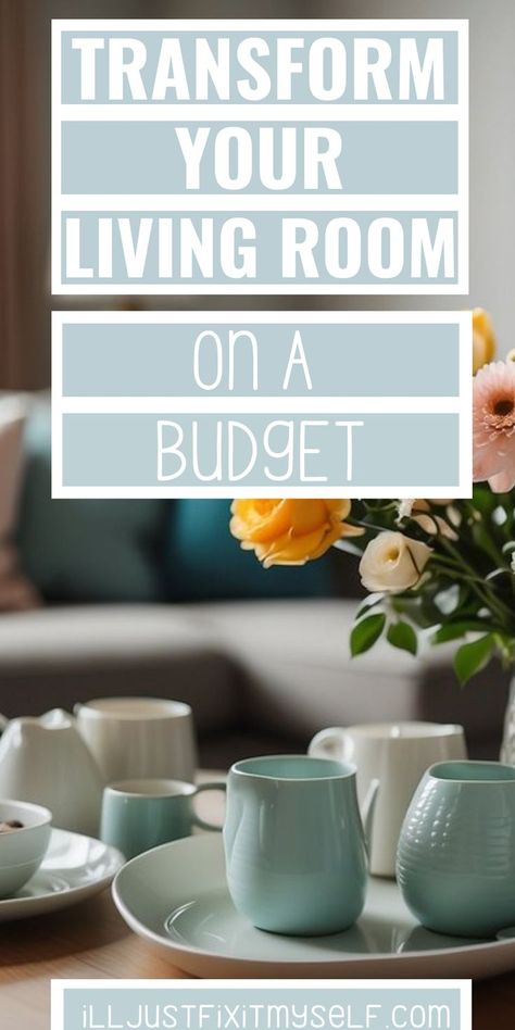 A beautifully transformed living room with affordable decor, showcasing budget-friendly makeover ideas. Budget Friendly Living Room, Living Room Upgrades, Room On A Budget, Living Room Update, Living Room On A Budget, Stylish Living Room, Room Makeover Inspiration, Living Room Storage, Living Room Makeover