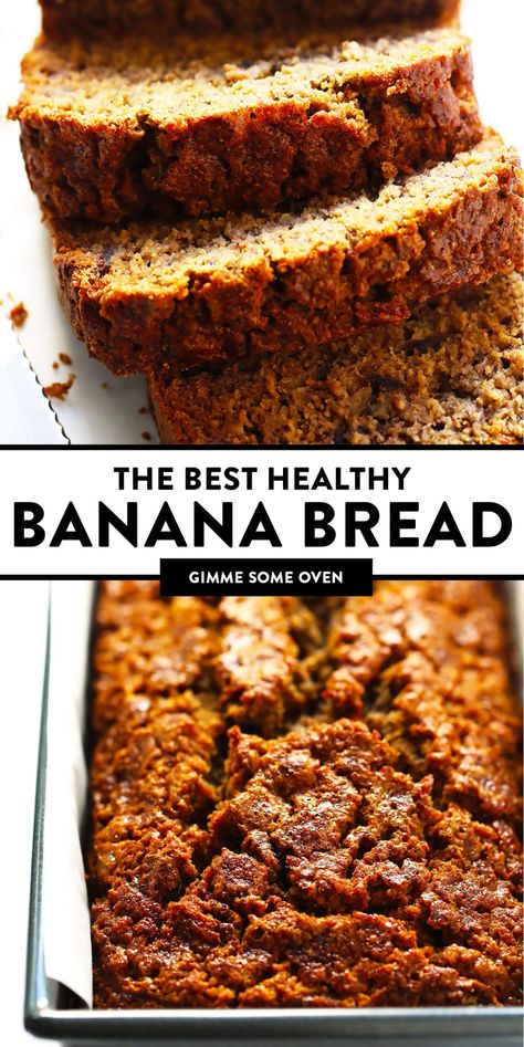 Best Healthy Banana Bread Recipe, Best Healthy Banana Bread, Banana Bread Healthy, Healthy Banana Bread Recipe, Brunch Dessert, Bread Healthy, Banana Bread Recipe Healthy, Healthy Bread Recipes, Gluten Free Banana