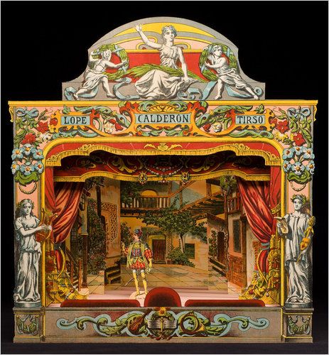 EKDuncan - My Fanciful Muse: Spanish Paper Theater Images Part 1 - Paluzie, Barcelona Victorian Toys, Tunnel Book, Paper Theatre, Toy Theatre, Vintage Theatre, Paper Puppets, Puppet Theater, Theatre Set, Toy Shop