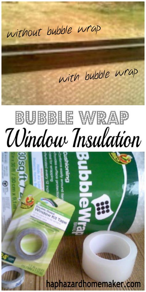 Quick & easy DIY Bubble Wrap insulation on those cold and drafty windows to save on heat costs. Can also provide some privacy, while still allowing plenty of light into the room. haphazardhomemaker.com #winterizing #bubblewrapwindows Winterizing Mobile Home, Cover Windows For Winter, Plastic Over Windows For Winter, Block Heat From Windows Diy, Winterize Windows Diy, How To Insulate Sliding Glass Doors, Seal Windows For Winter Diy, Winterizing Windows Diy, Rv Window Insulation Diy