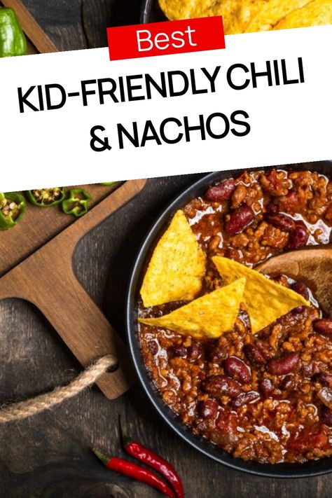 Kid-friendly chili topped with tortilla chips in a black bowl, garnished with jalapeños. Kid Friendly Chili, Chili Nachos, Minced Beef Recipes, Homemade Nachos, Minced Meat Recipe, Ground Meat Recipes, Mince Recipes, Nachos Recipe, Love Plus