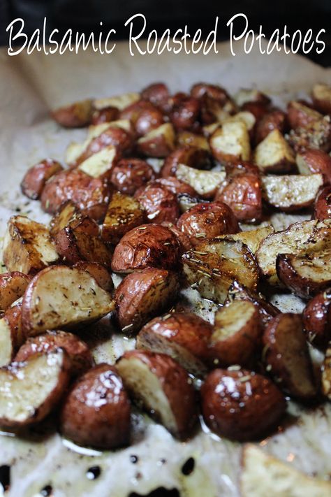 Balsamic Potatoes, Red Potatoes Recipe, Crispy Oven Fried Chicken, Bacon Grilled Cheese, Roasted Red Potatoes, Oven Fried Chicken, Pan Seared Salmon, Potatoes Recipe, Fries In The Oven