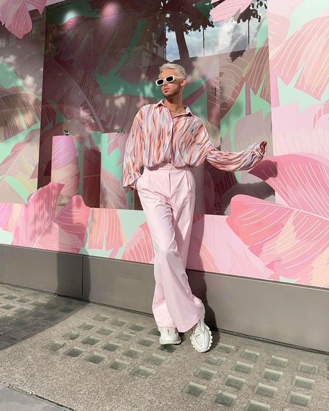 Pastel Outfit Men, Pastel Outfits, Party Outfit Men, Outfits Pastel, Feminine Casual, Streetwear Inspiration, Barbie Theme, Pastel Outfit, Pink Friday