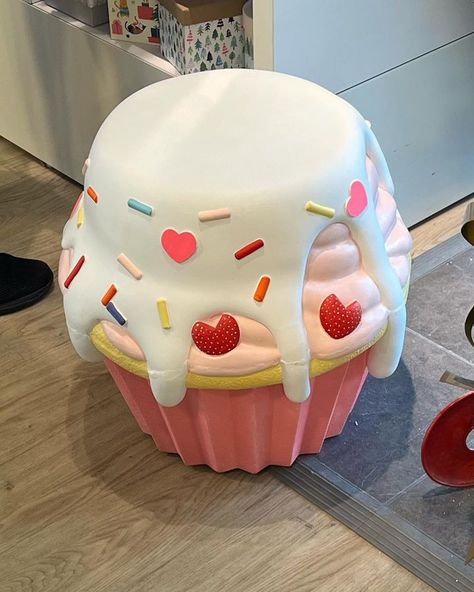 All Posts • Instagram Dessert Room Decor, Candy Themed Room, Dessert Furniture, Candy Room Decor, Food Stools, Candyland Princess, Food Bedroom, Cupcake Bedroom, Candy Furniture