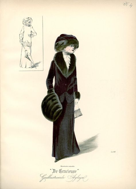 De Gracieuse February 1910 fashion plate Source: geheugen.delpher.nl 1912 Fashion Women, 1910 Fashion Plate, 1910s Fashion Women, 1916 Fashion, 1913 Fashion, 1915 Fashion, 1912 Fashion, 1914 Fashion, 10s Fashion