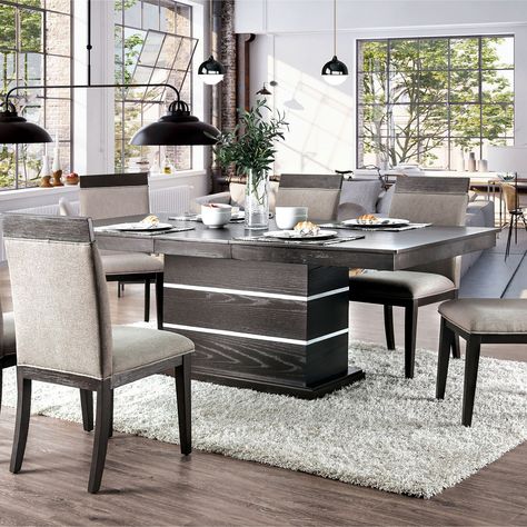 White Dining Room Sets, Espresso Furniture, Dining Table With Leaf, Luxury Dining Tables, Dining Table Price, Dinning Set, Contemporary Dining Table, Expandable Dining Table, Trestle Dining Tables