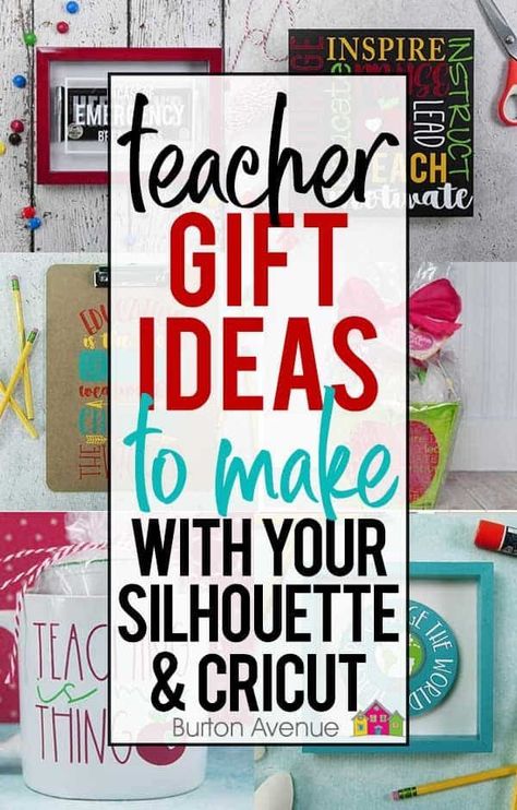 DIY Year end Teacher Gifts to make with your Silhouette or Cricut. These quick and easy teachers gifts are perfect for year end, back to school, teacher appreciation and everything in between. #teachersvg#teachersilhouette #teachercricut. Teacher Gifts Christmas Cricut, Teacher Appreciation Week Gifts Diy, Cricut Christmas Gifts For Teachers, Teacher Clipboard Vinyl, Teacher Cricut Gifts, Christmas Cricut Gifts, Teacher Appreciation Gifts Cricut, Back To School Cricut Ideas, Teacher Appreciation Gifts For Staff