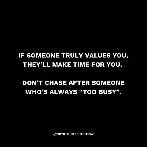 There is nobody busier than someone who’s not interested. If someone Is always so busy and is not making time for you or progressing the relationship, it’s time to reassess what you’re investing your energy into. #datingadvice #busy #excuse Time Invested Quotes Relationships, Making Time Quotes Relationships, Making Time For Someone Quotes, Make Time Quotes, I Deserve Better Quotes, Time Quotes Relationship, 100 Reasons Why I Love You, Deserve Better Quotes, I Deserve Better