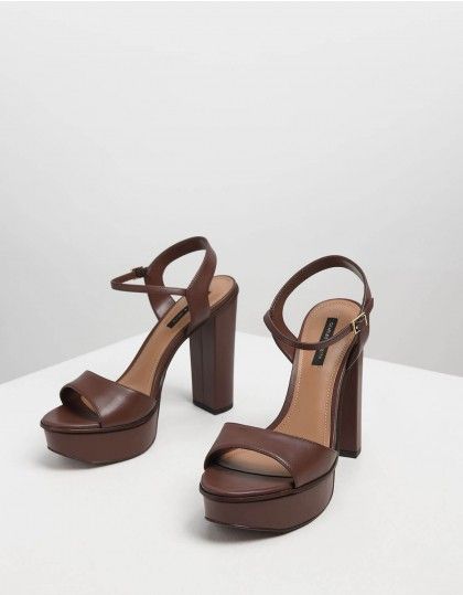 Brown Prom Heels, Chunky Brown Heels, Prom Shoes Brown, Chunky Outfit, Brown Heels Outfit, Premier Outfits, Thrift Shoes, Dark Brown Heels, Brown Platform Heels