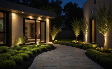 21 Cheap Simple Front Yard Landscaping Ideas [2024 Update] Landscape Design Front Yard, Modern Landscape Design Front Yard, Diy Rock Garden, Simple Front Yard Landscaping Ideas, Stepping Stone Paths, Simple Front Yard Landscaping, Simple Front Yard, Landscaping Ideas On A Budget, Modern Front Yard