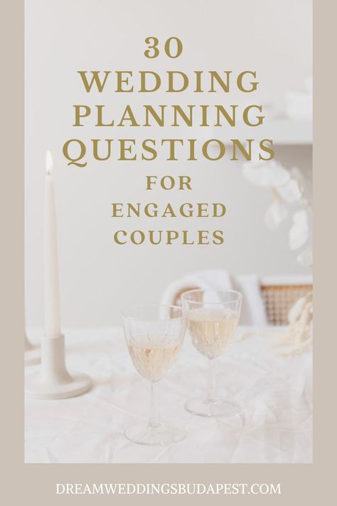 Set a romantic scene when it comes to discussing your wedding plans. Open a bottle of wine and have a romantic night in together to set you off to wonderful foundation for your wedding planning experience... Wedding Questions Planning, Wedding Planning Questions, Questions To Ask Wedding Coordinator, Wedding Planner Questions, Questions To Ask Wedding Venues, Questions To Ask Wedding Planner, Write Your Own Vows, Questions To Ask When Touring Wedding Venues, Wedding Decor Flowers