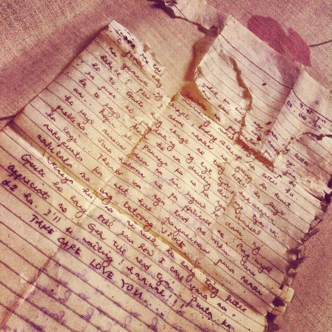 As I walk my dogs outside, I saw a paper na nakasiksik sa puno ng buko. And curiousity  strikes Its a letter a love letter perhaps hehe.. 5YearsOld 9:45PmIsThe Time It Was Written Kinda Old Letter.. Dirty.. Wet Dogs Outside, Horror Protagonist, Letter Photography, It Was Written, Wet Paper, Ig Aesthetic, Old Letters, A Love Letter, Tear Stains