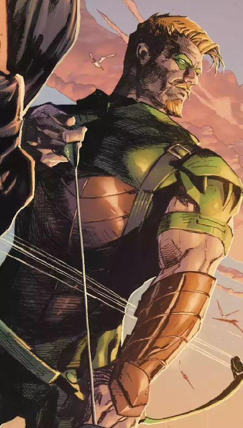 Green Arrow Green Arrow Comic Art, Green Arrow Dc Comics, Green Arrow Art, Green Arow, Green Arrow Bow, Green Arrow Comics, Arrow Comic, The Green Arrow, Arrow Black Canary